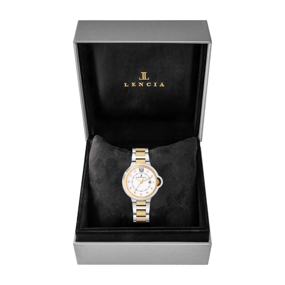 Lencia Women's Stainless Steel Analog Watch LC7174P - Image 7
