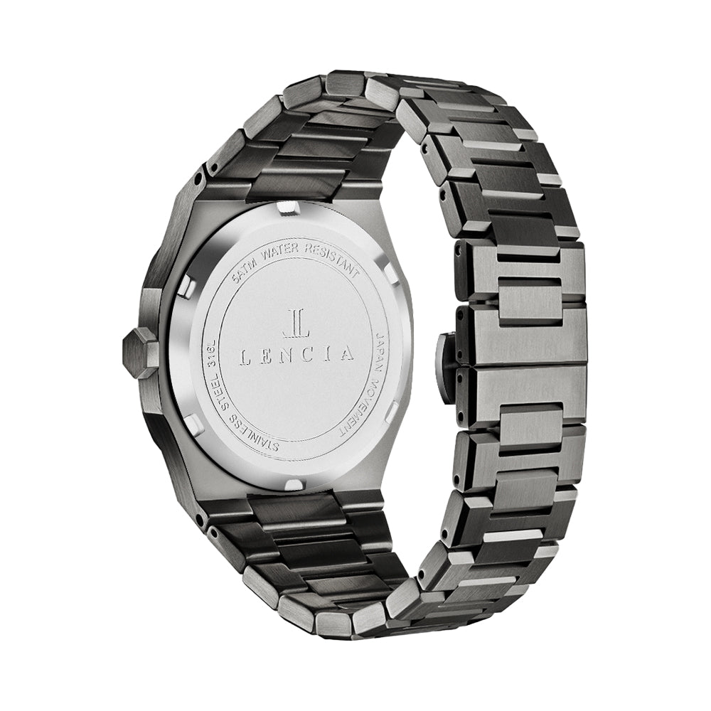 Lencia Men's Stainless Steel Chronograph Watch LC1015K1 - Image 9