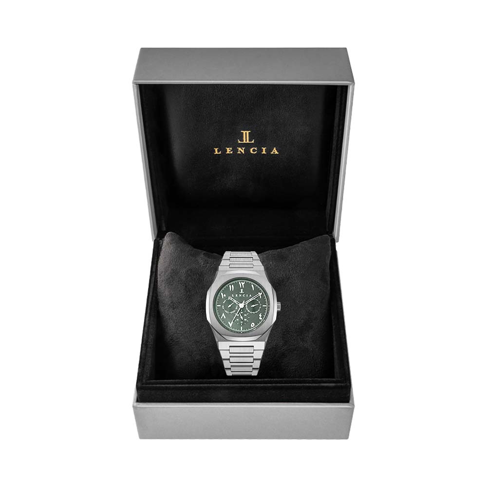 Lencia Men's Stainless Steel Chronograph Watch LC1015K1 - Image 11