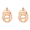 Aigner Aidda Rose Gold Logo Stud Earrings ARJLE0002303