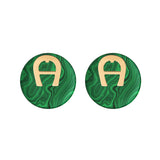 Aigner Avena Gold Malachite Stud Earrings ARJLE0000212