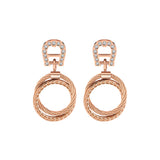 Aigner Circular Drop Gold Earrings ARJLE2101905