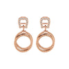 Aigner Circular Drop Rose Gold Earrings ARJLE2101904