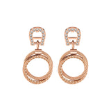 Aigner Circular Drop Rose Gold Earrings ARJLE2101904