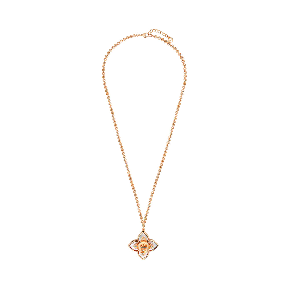 Aigner Flora Pink Brass Necklace ARJLN0003823