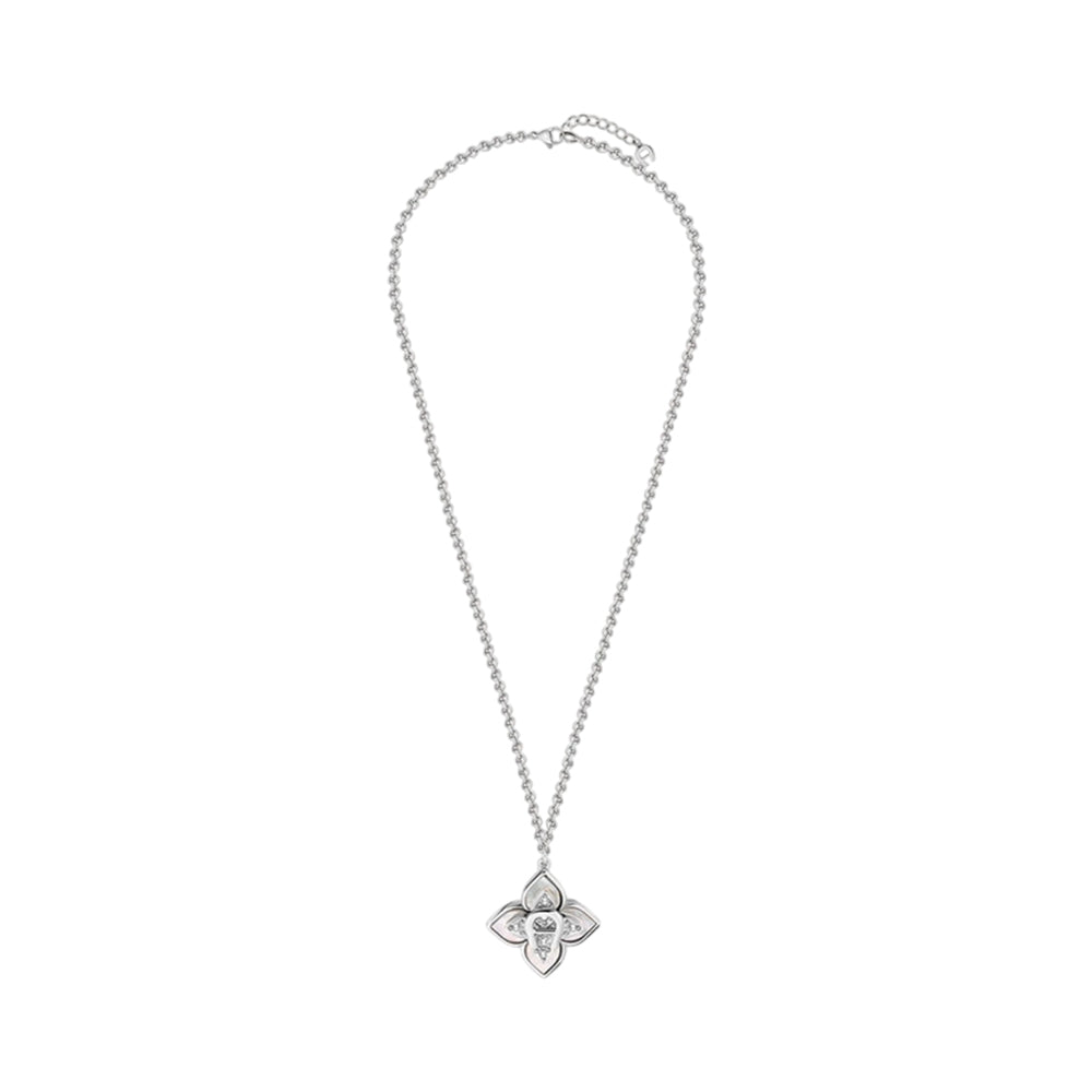 Aigner Flora Silver Crystal Necklace ARJLN0003821