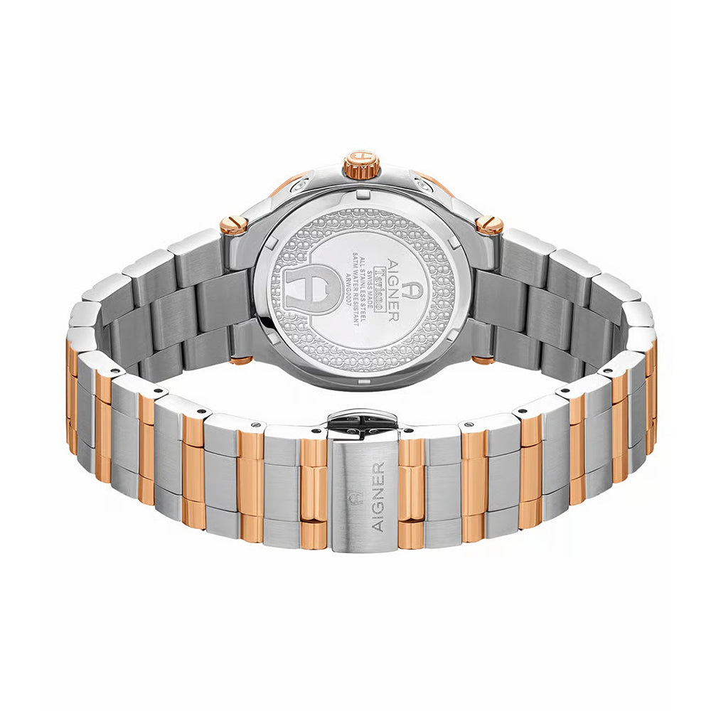 Aigner Taviano Women Brown Dial Silver Rose Gold Watch ARWLG0000703 - Image 3