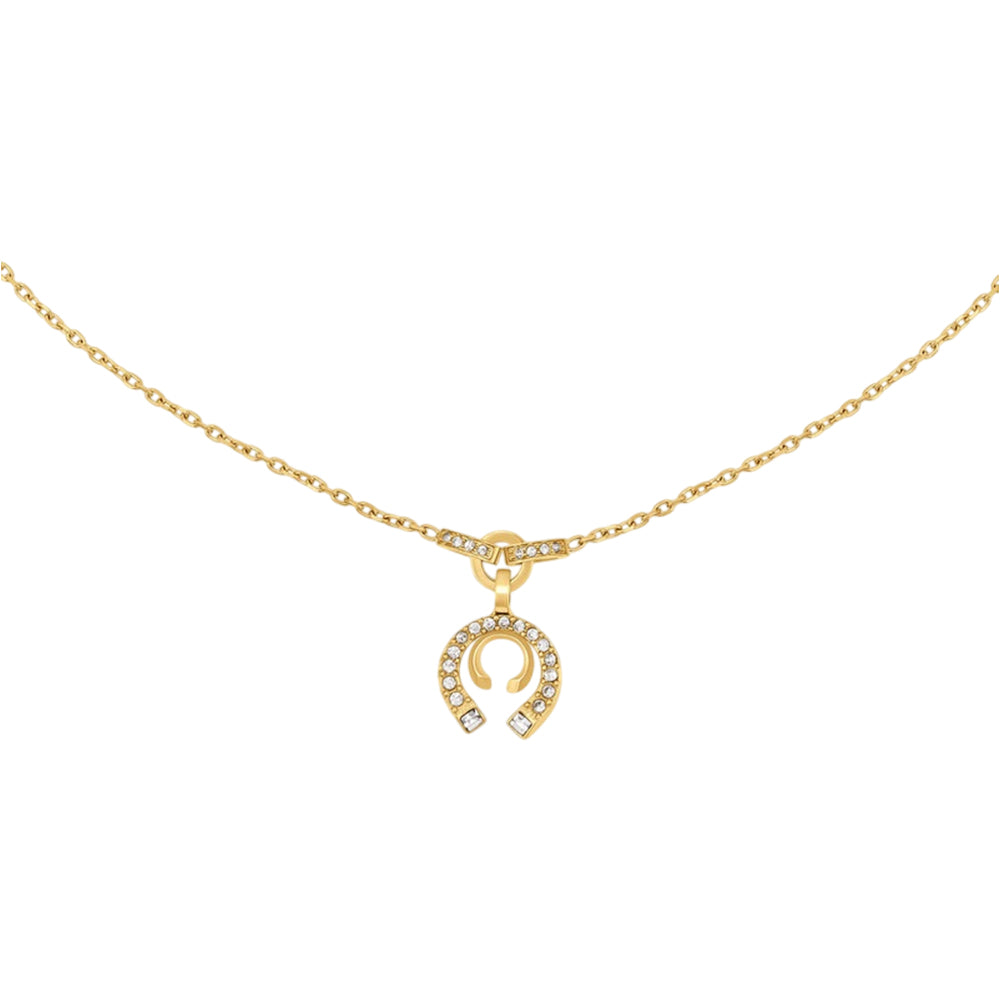 Cerruti 1881 Amalia Gold Double C Pendant Necklace For Women CIJLN0012901