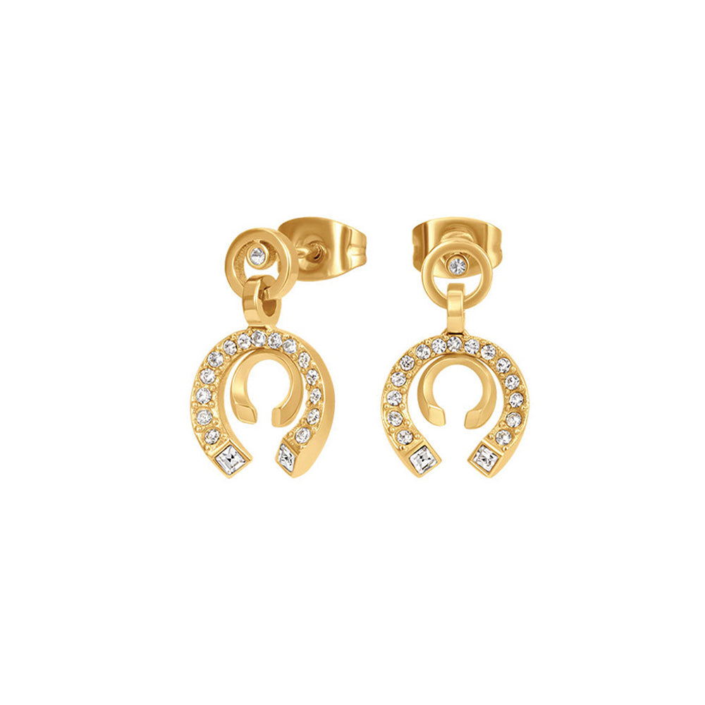Cerruti 1881 Amalia Gold Zirconia C Earrings For Women CIJLE0012901