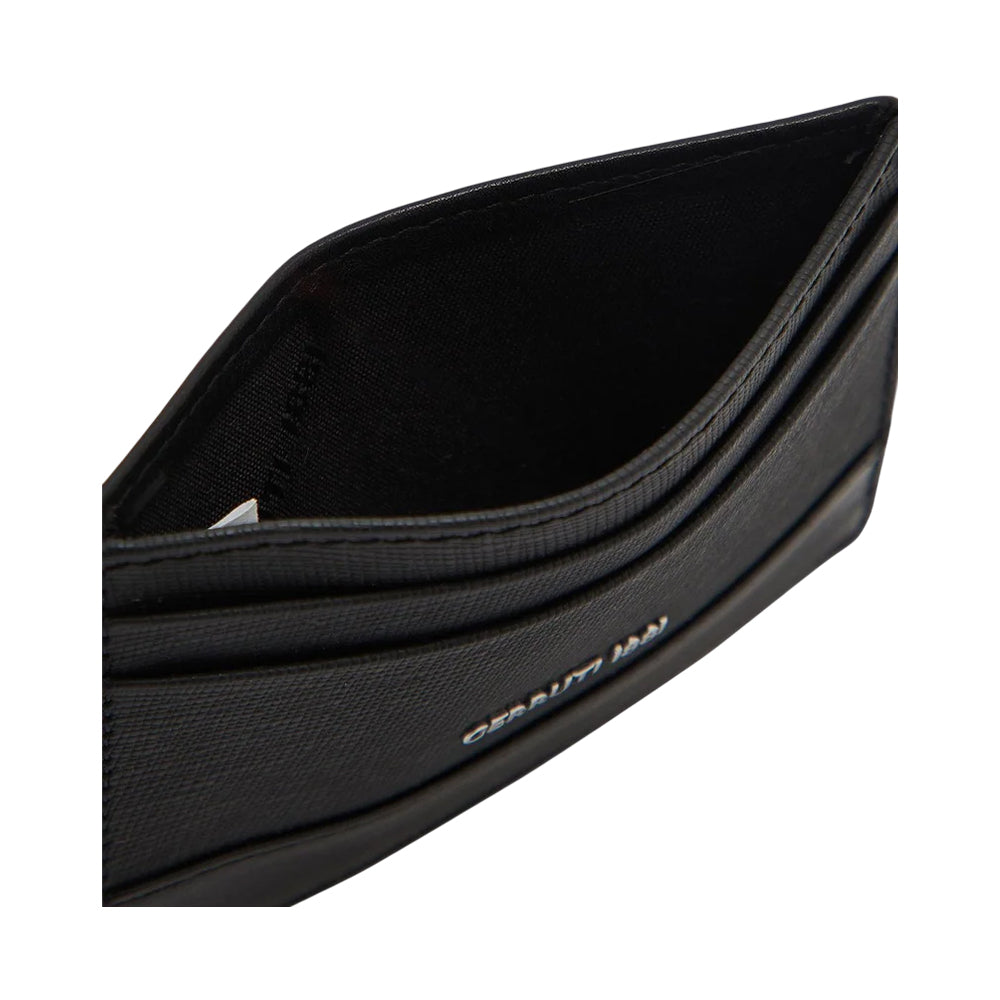 CERRUTI 1881 Black Calf Leather Card Holder - CEPU04937M BLA - Image 4