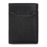 Cerruti 1881 Black Grained Leather Vertical Mens Wallet CEPU07289M BLA - Image 2