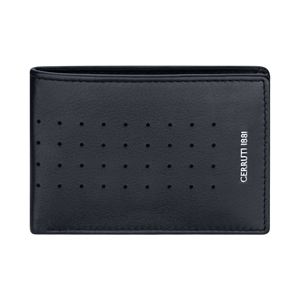 CERRUTI 1881 Blue Genuine Leather Bifold Wallet - CEPU06300S-BLU