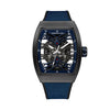 CERRUTI 1881 Calliano Men's Skeleton Blue Rubber Watch CIWGN0019505