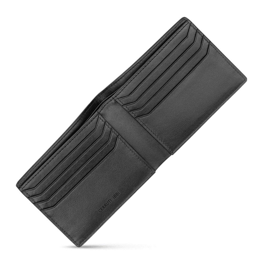 Cerruti 1881 Cannes Black Genuine Leather Bifold Mens Wallet CEPU06856M BLK - Image 2