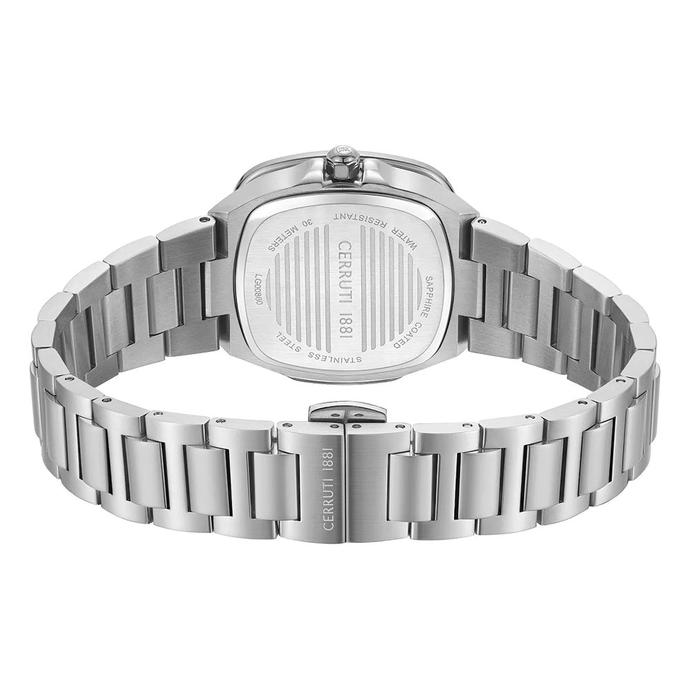 Cerruti 1881 Casale White Mother Of Pearl Dial Silver Square Watch For Women CIWLG0086006 - Image 3