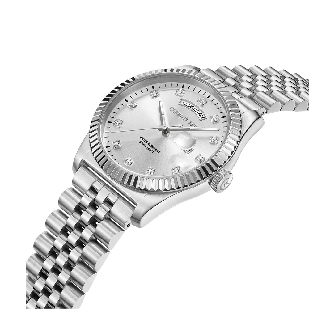 CERRUTI 1881 Chienti Men's Silver Dial Silver Watch CIWGH0073101 - Image 2