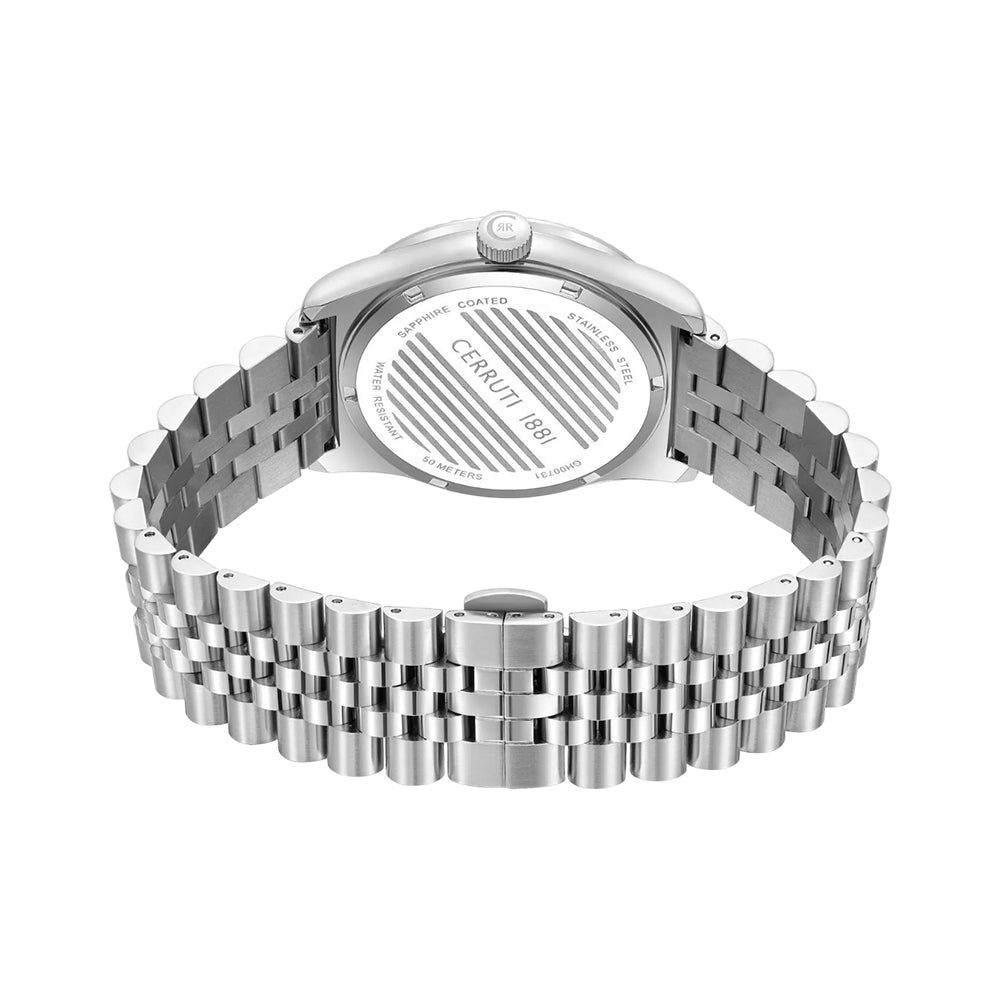 CERRUTI 1881 Chienti Men's Silver Dial Silver Watch CIWGH0073101 - Image 3