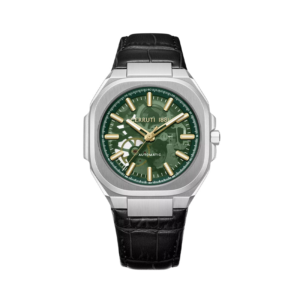 CERRUTI 1881 Contemporary Skeleton Men's Green Dial Automatic Watch CIWGE0050204