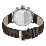 Cerruti 1881 Dervio Chronograph Silver Dial Brown Leather Strap Men'S Watch CIWGC0073302 - Image 3