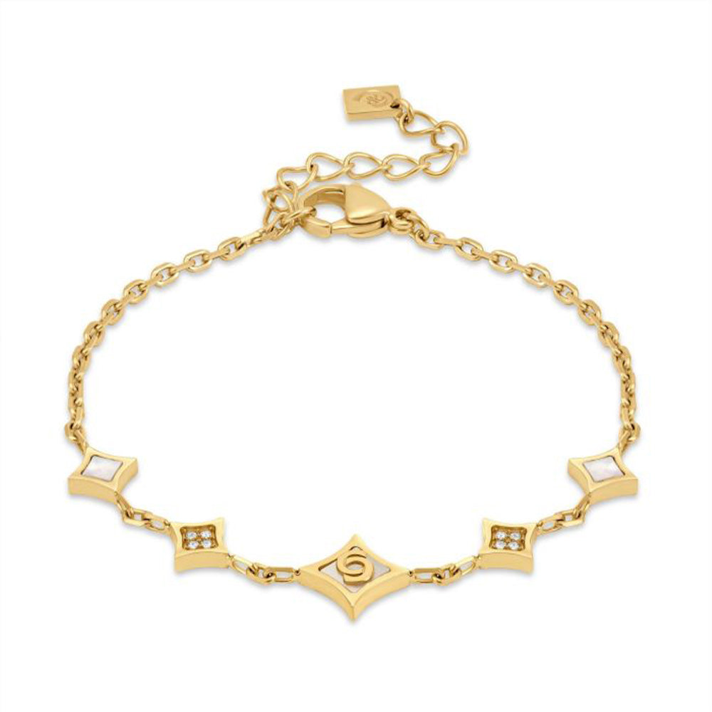 Cerruti 1881 Francesca Gold Crystal Charm Bracelet For Women CIJLB0013301