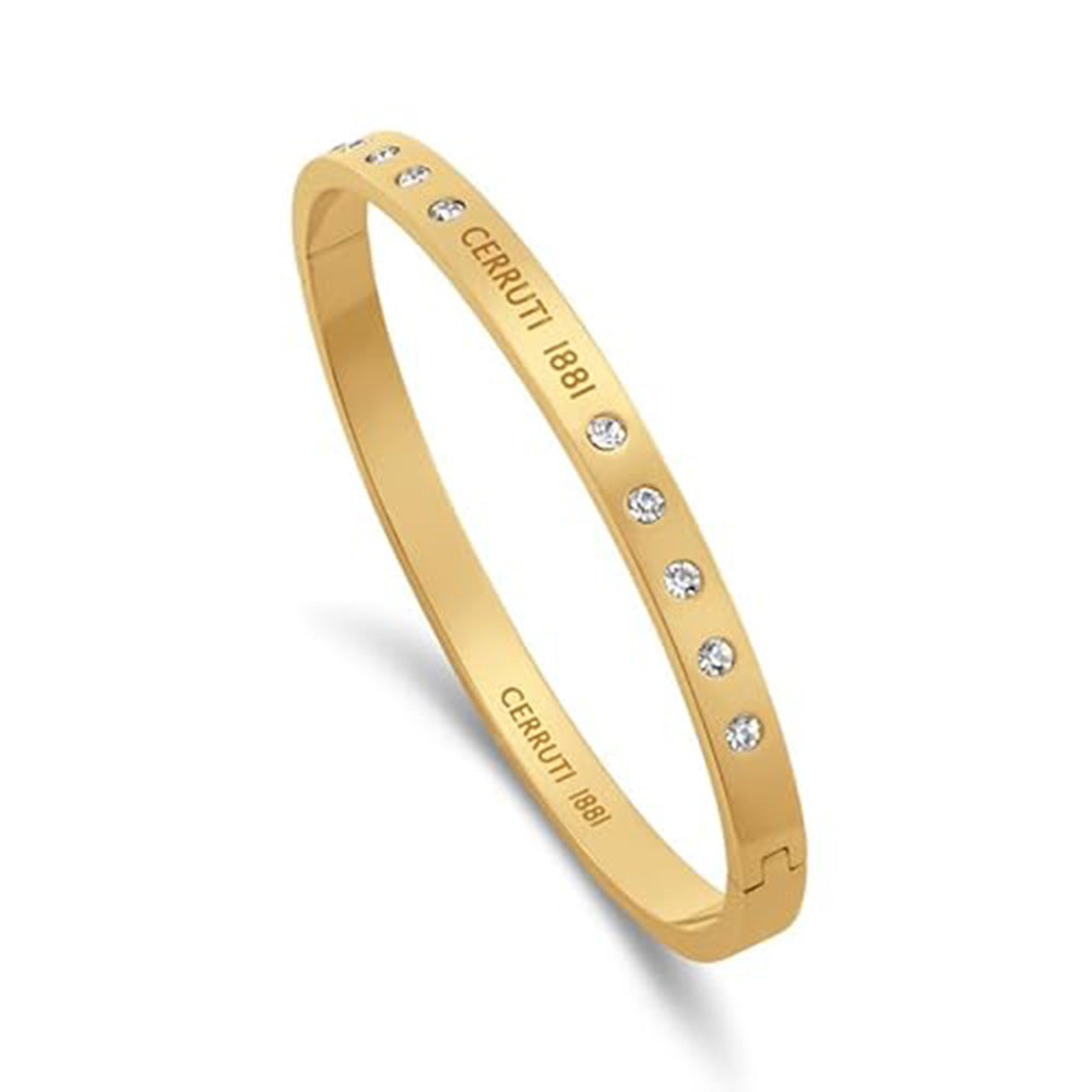 Cerruti 1881 Isadora Gold Cerruti Branding Bangle For Women CIJLG0013401