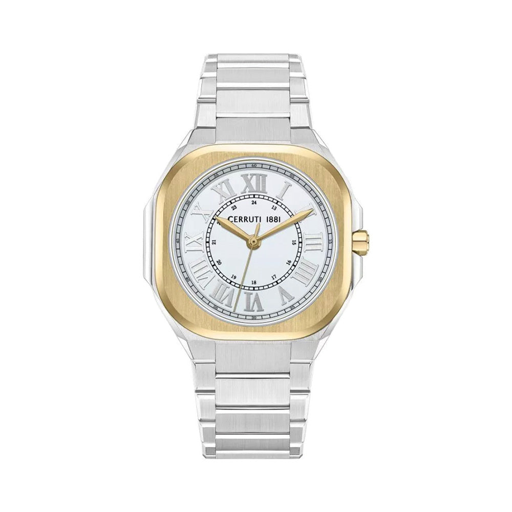 Cerruti 1881 Leadi White Dial Stainless Steel Bracelet Men'S Watch CIWGH0042602