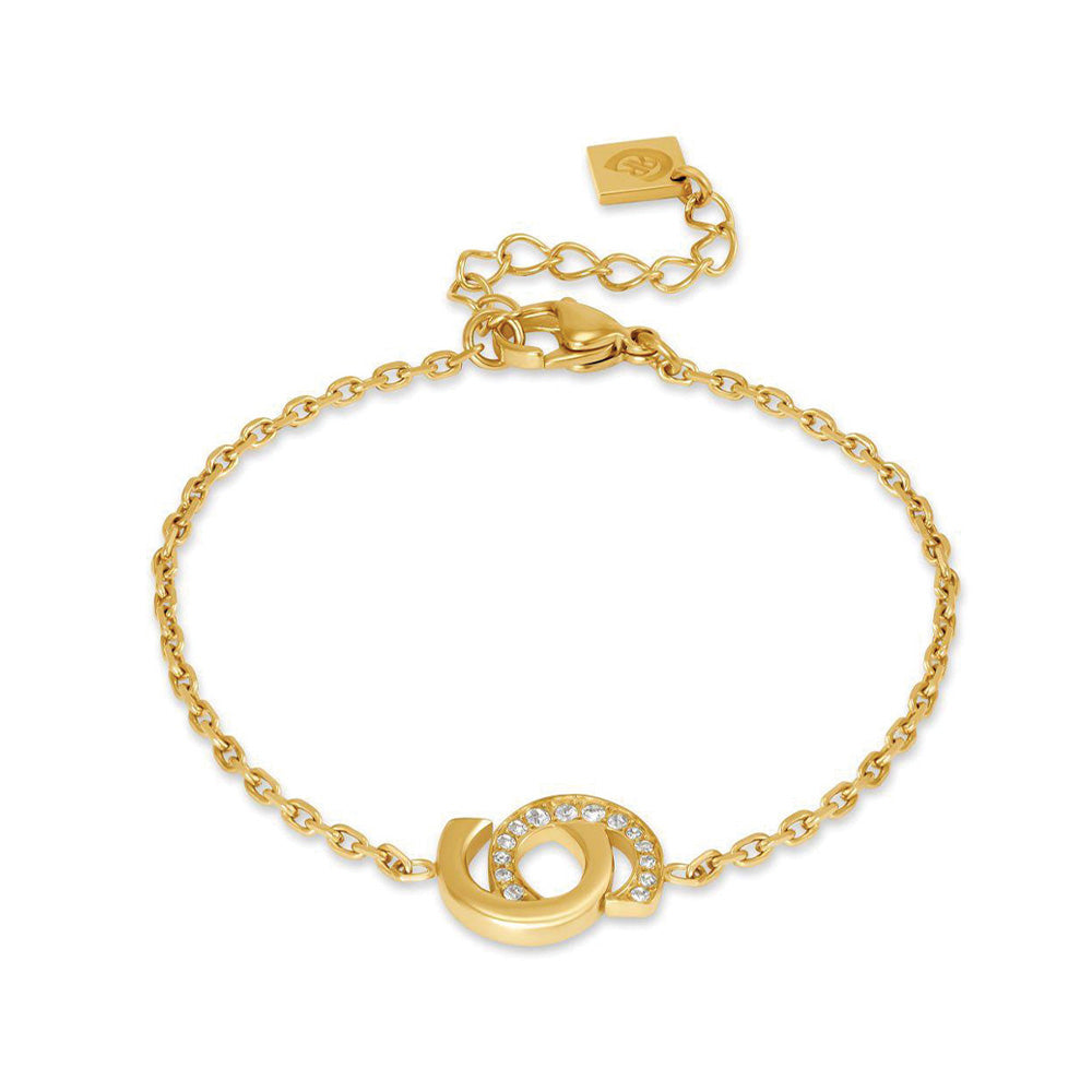 Cerruti 1881 Marina Gold Zirconia Bracelet For Women CIJLB0013801