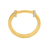 Cerruti 1881 Matilde Gold Etched Branding Ring For Women CIJLF0014201