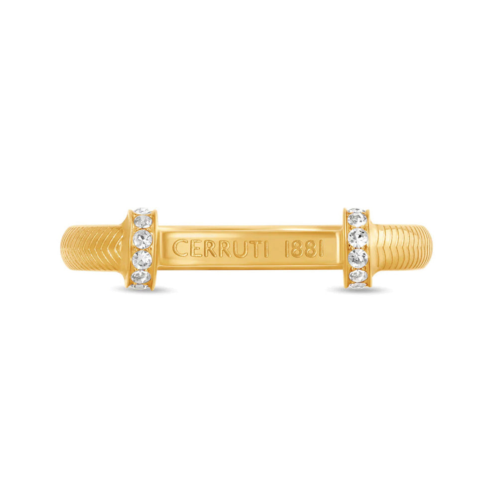 Cerruti 1881 Matilde Gold Etched Branding Ring For Women CIJLF0014201 - Image 3