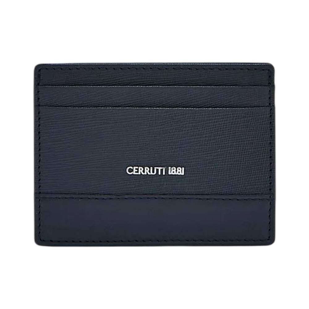 CERRUTI 1881 Navy Calf Leather Card Holder - CEPU04937M BLU
