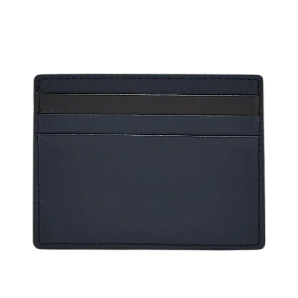 CERRUTI 1881 Navy Calf Leather Card Holder - CEPU04937M BLU - Image 3