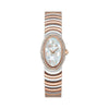 Cerruti 1881 Norcia White Mother Of Pearl Dial Two Tone Oval Watch For Women CIWLG0072509