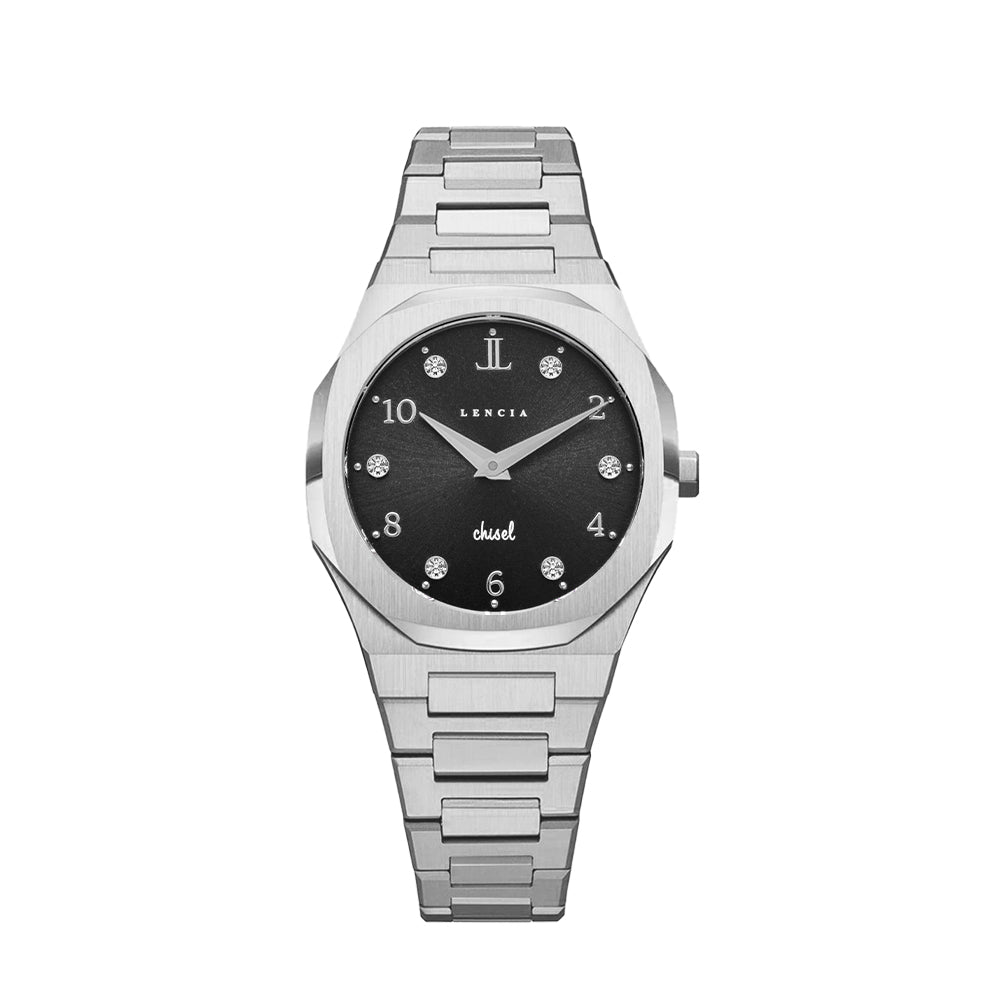 Chisel Noir Watch by Lencia LC0015M - Image 3