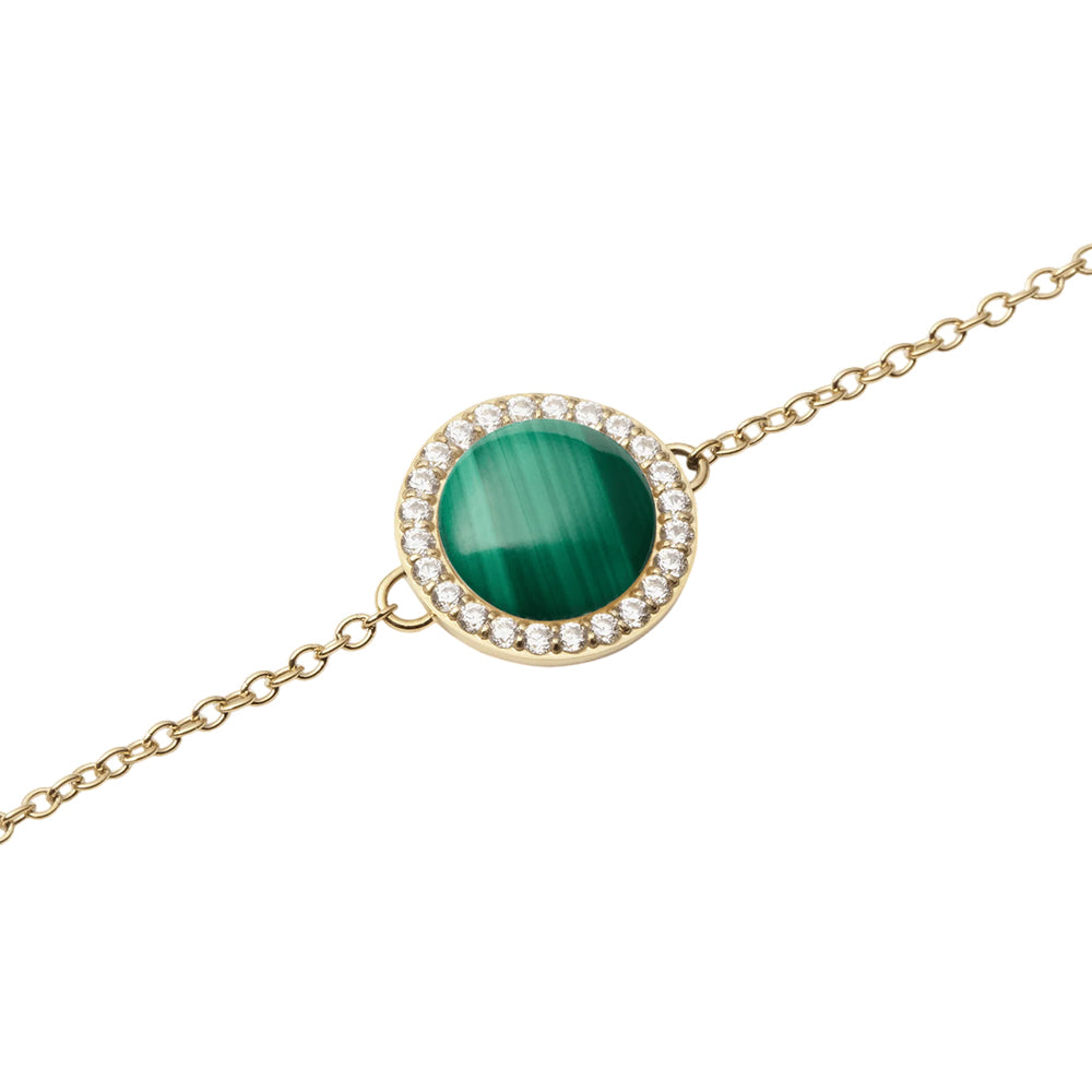 Daniel Wellington Audrey Bracelet Malachite Gold DW00401425 - Image 2
