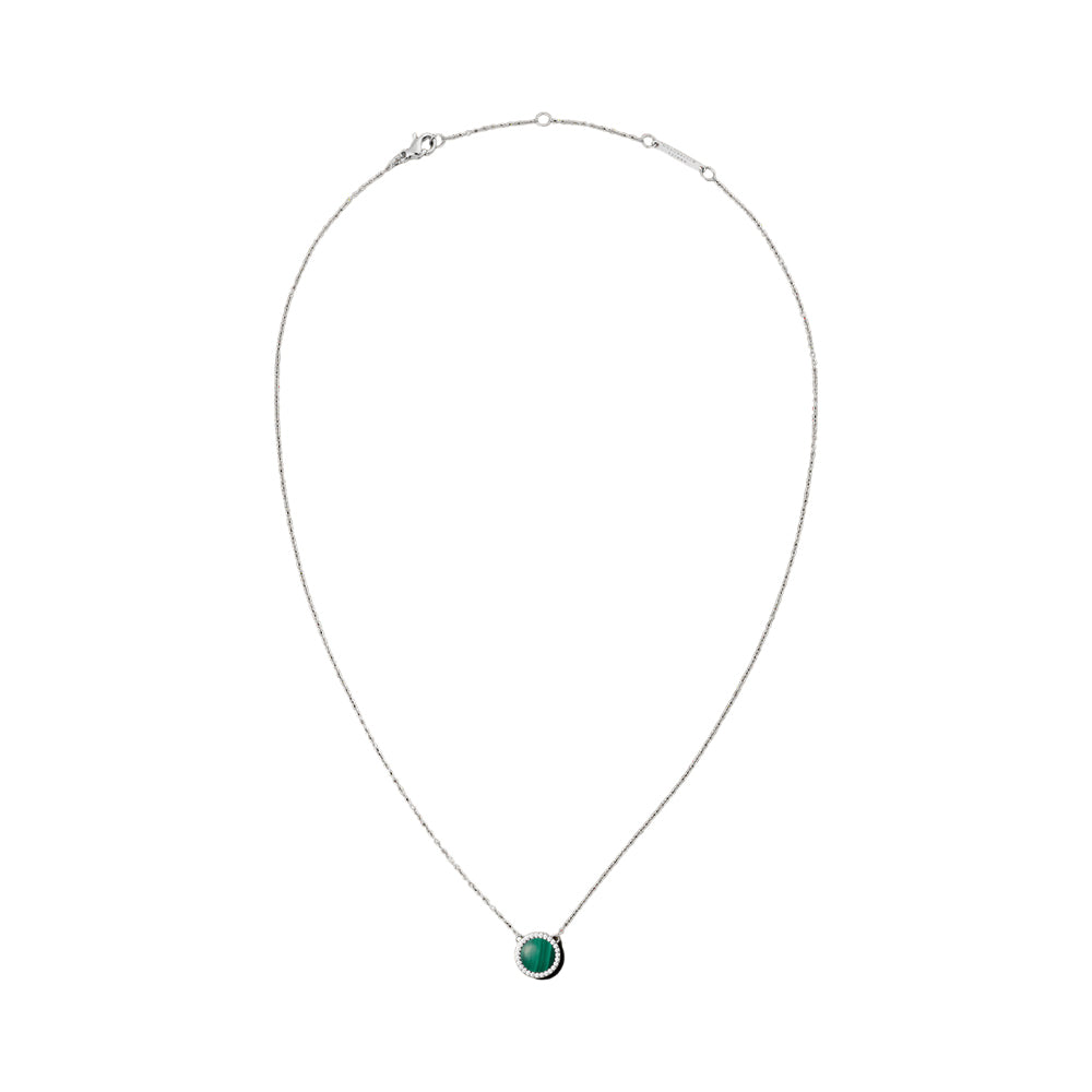 Daniel Wellington Audrey Necklace Malachite Silver DW00401455