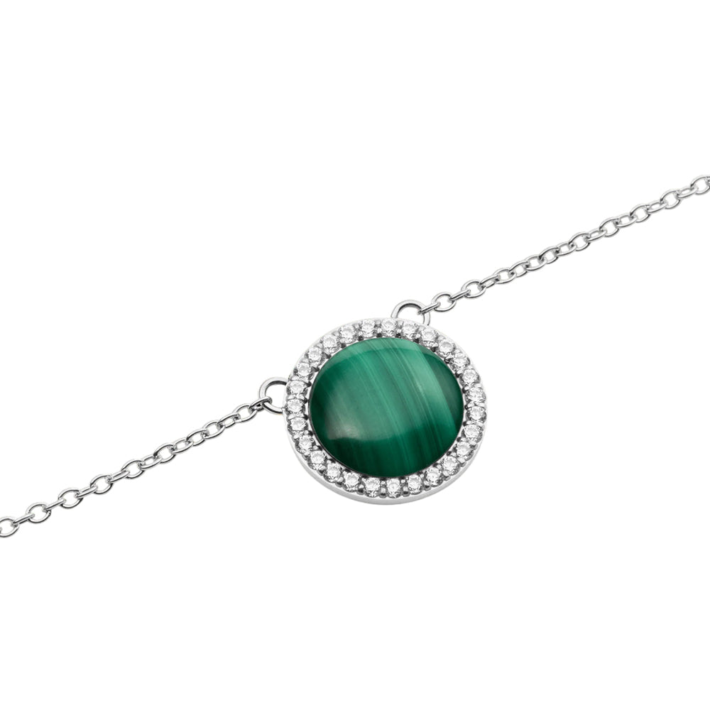Daniel Wellington Audrey Necklace Malachite Silver DW00401455 - Image 2