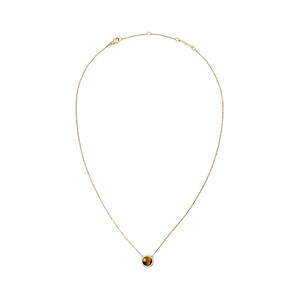 Daniel Wellington Audrey Necklace Tiger Eye Gold DW00401445