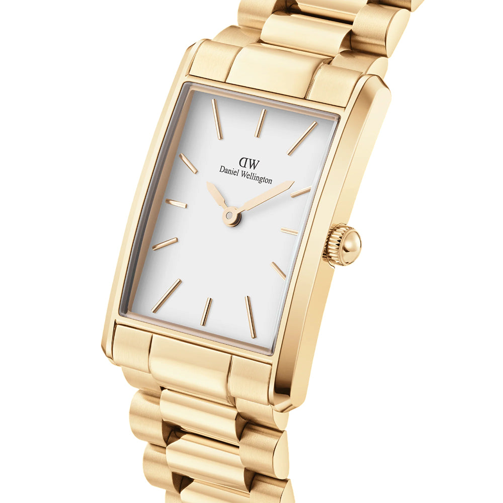 Daniel Wellington Bound White Dial Gold 3-Link Watch DW00100703 - Image 2