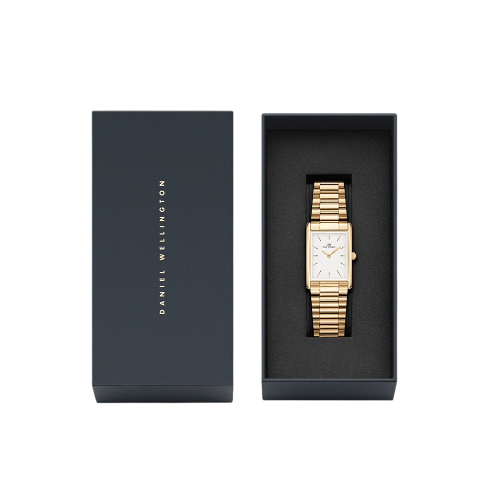 Daniel Wellington Bound White Dial Gold 3-Link Watch DW00100703 - Image 5
