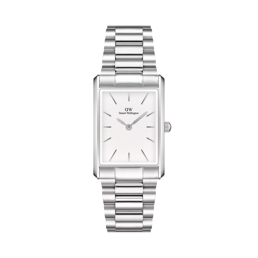 Daniel Wellington Bound White Dial Silver 3-Link Watch DW00100701