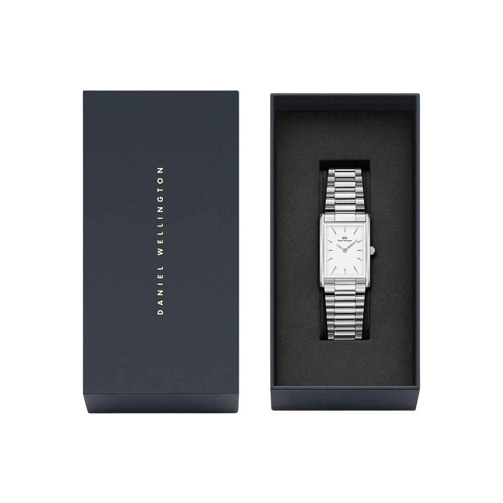 Daniel Wellington Bound White Dial Silver 3-Link Watch DW00100701 - Image 5