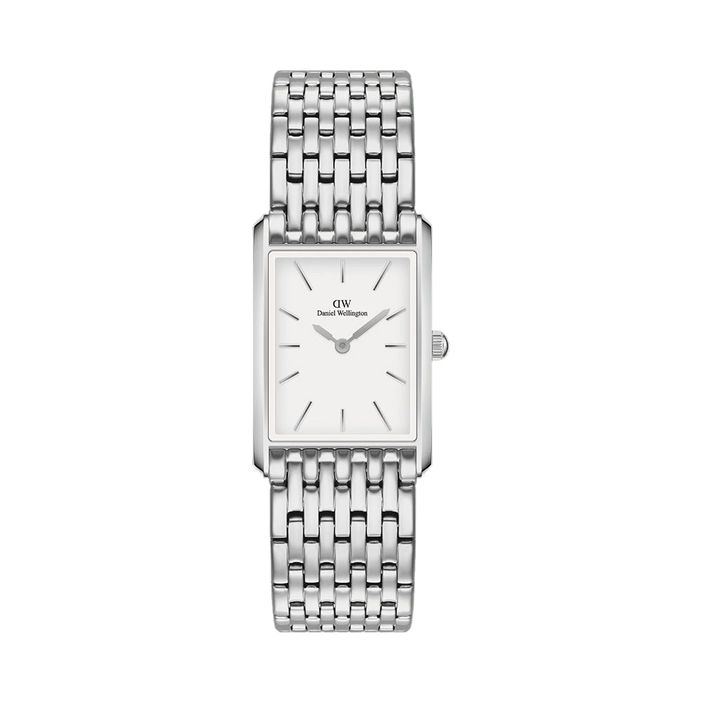 Daniel Wellington Bound White Dial Silver 9-Link Watch DW00100706