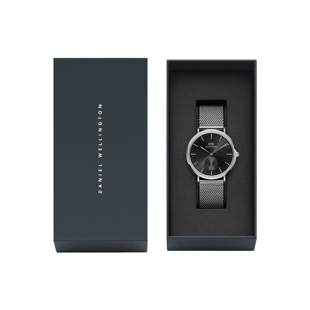 Daniel Wellington Classic Multi-Eye Sterling Onyx Watch DW00100711 - Image 4
