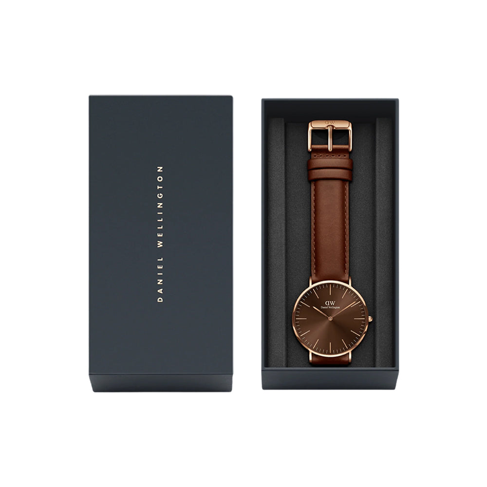 Daniel Wellington Classic St Mawes Amber Watch DW00100627 - Image 4
