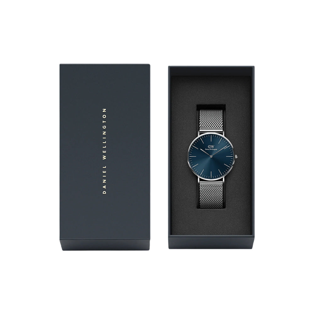 Daniel Wellington Classic St Mawes Blue Dial Silver Watch DW00100628 - Image 4