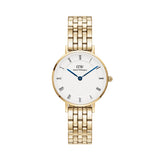 Daniel Wellington Petite Roman Numerals White Dial Gold Watch DW00100682