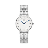 Daniel Wellington Petite Roman Numerals White Dial Silver Watch DW00100685