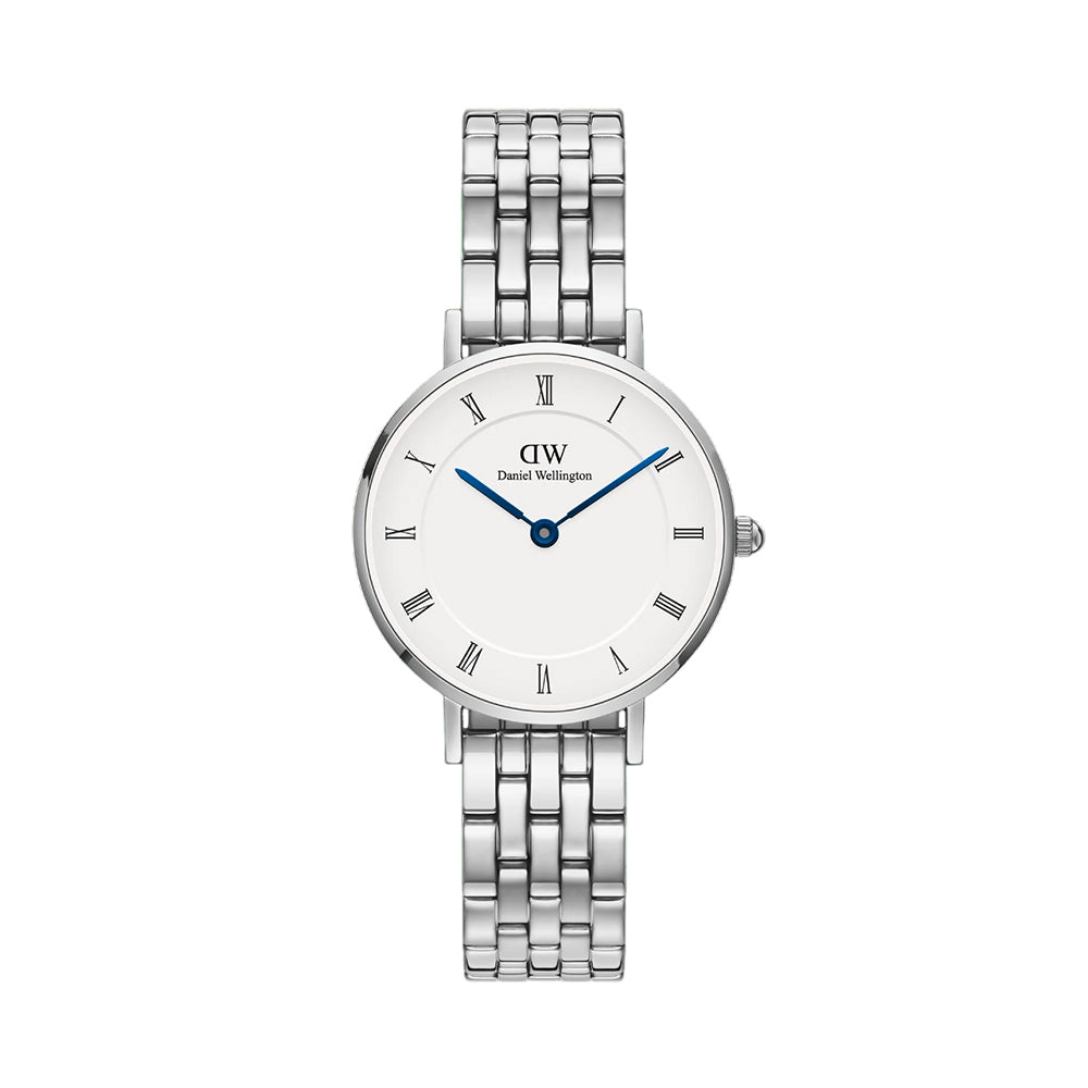 Daniel Wellington Petite Roman Numerals White Dial Silver Watch DW00100685
