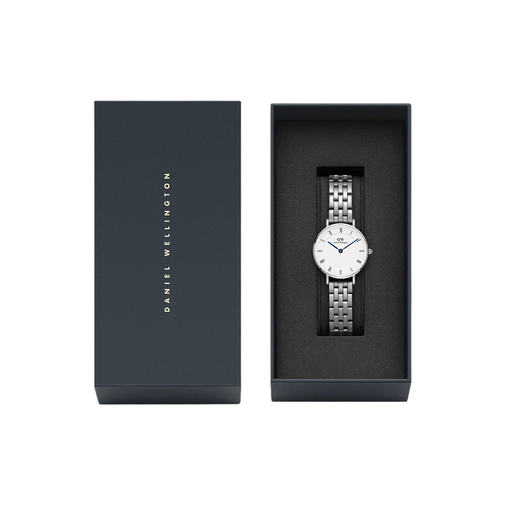 Daniel Wellington Petite Roman Numerals White Dial Silver Watch DW00100685 - Image 4