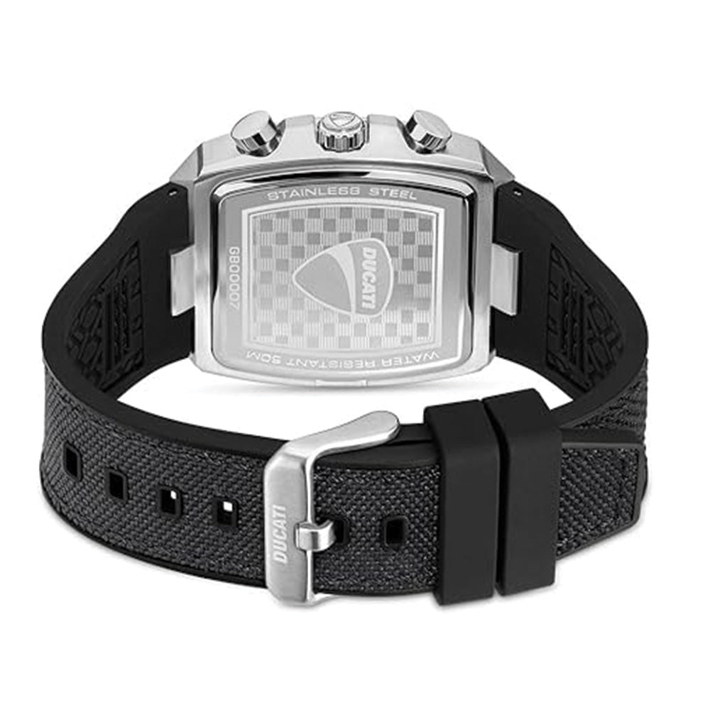 Ducati Automatic Black Dial Leather Strap Watch For Men DTWGO0001001 - Image 3
